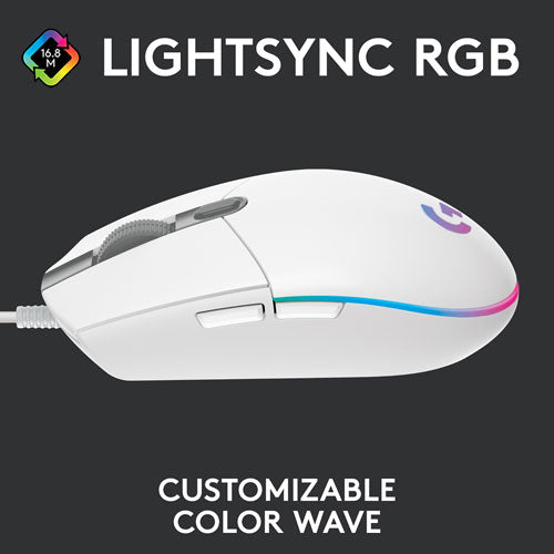Logitech G203 LIGHTSYNC 8000 DPI Optical Gaming Mouse - WIRED