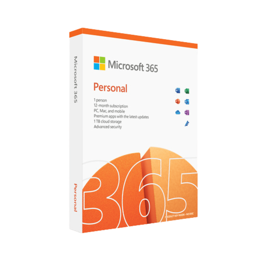 Microsoft 365 Personal | 1 User 1 Year | For PC, Mac, and Mobile 