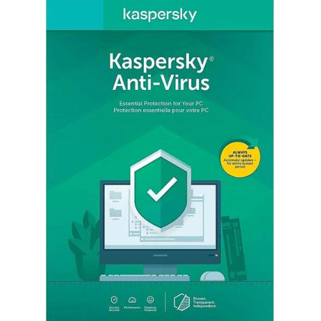 Kaspersky Anti-Virus | Essential Protection | Automatic Updates for the Entire License Period | 1 PC - Astech Cloud Systems